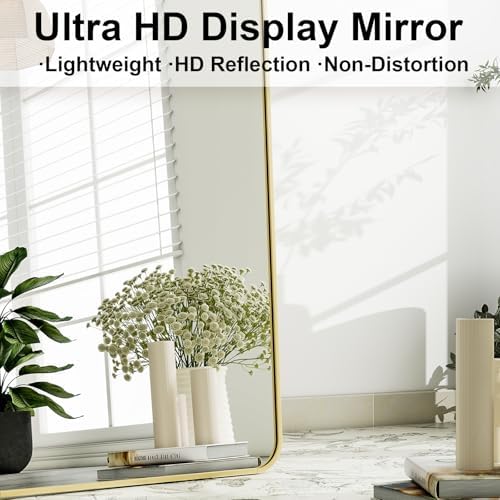 HARRITPURE 56"x21" Full Length Mirror, Rectangle Floor Mirror - Image 4