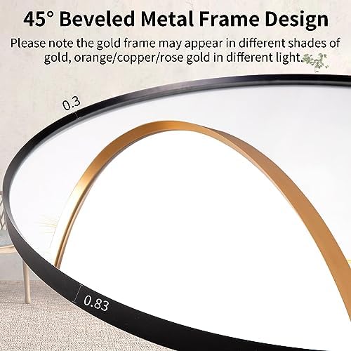 36" Round LED Bathroom Mirror, Wall Mounted Round Backlit Mirror LED Bathroom - Image 6