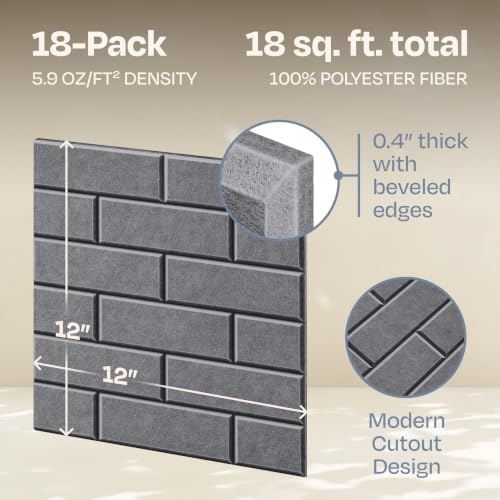 Acoustic Wall Panels 18-Pack, Office & Studio - Image 3