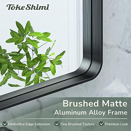 TokeShimi 40x24 Black Bathroom Mirror - Image 3