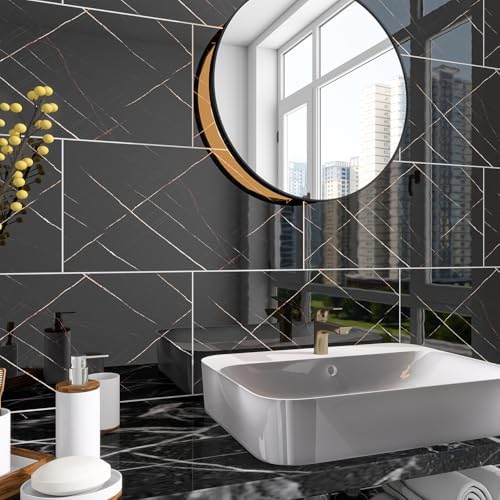 Marble Peel and Stick Backsplash 23.6 x11.8 in - Image 5