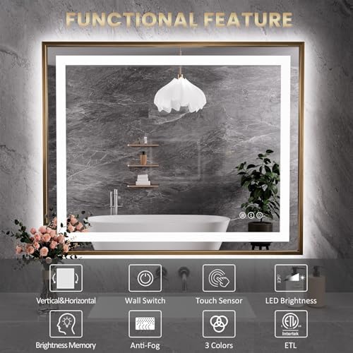Amorho 77"X36" LED Bathroom Mirror - Image 2