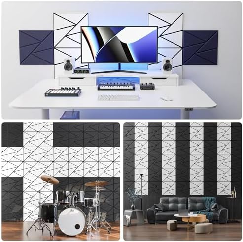 18 Pack Self-Adhesive Acoustic Panels, Sound Proof Foam Panels - Image 4