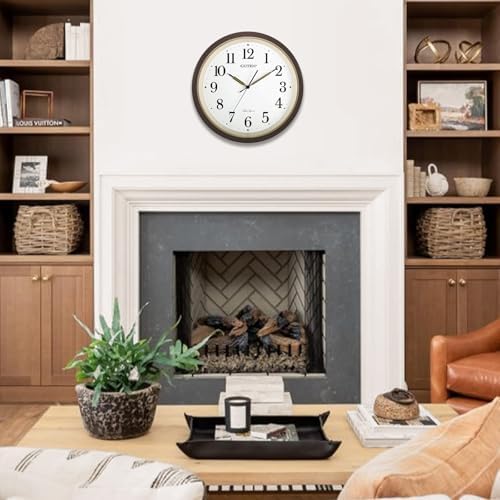Caysie 16 Inch Large Silent Non Ticking Wall Clock, Quartz Battery Operated - Image 5
