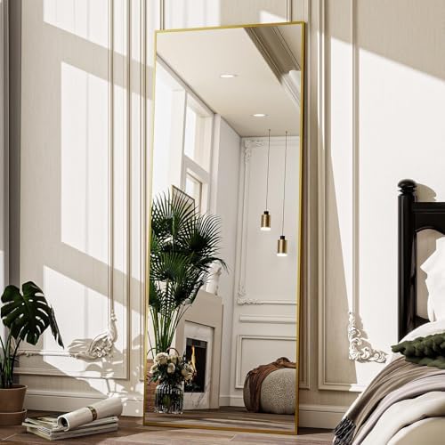 VooBang 68" x 22" Gold Full Length Mirror, Floor Body Mirror - Image 2