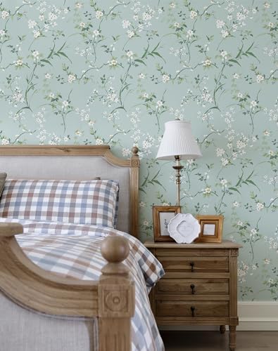 Peel and Stick Wallpaper Farmhouse Wild Floral Peel and Stick Wall Paper French - Image 4
