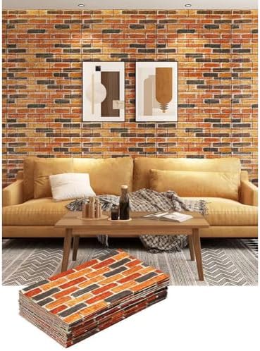 Queenbox 27.6x196.9 in Faux Brick Peel and Stick Foam Soft Waterproof Wall Panel - Image 2