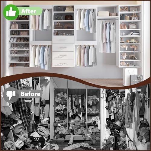 19.5" Wide 4 Drawer Tower Modular Closet System, Closet Storage Organizer - Image 3