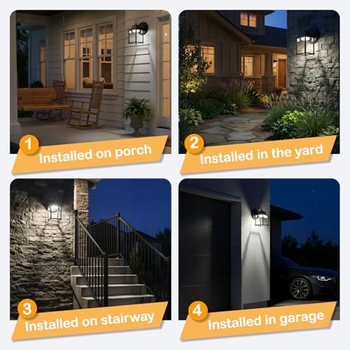 LIT-PaTH Outdoor Wall Light Fixture, LED 5000K, 1 Pack - Image 5