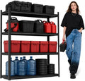 Garage Shelving, 2400 LBS Heavy Duty Metal Storage Shelves, 4-Tier Adjustable by BEESTMUEBLE