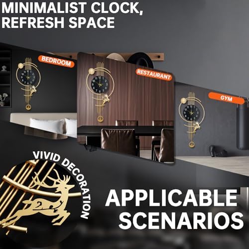Large Wall Clocks for Living Room, Silent Non Ticking Battery Operated - Image 4