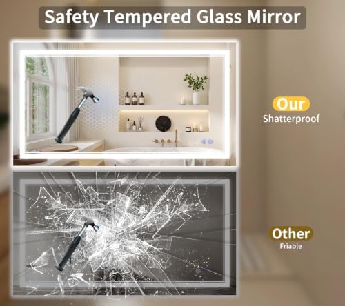 36"x50" LED Bathroom Mirror - Image 6