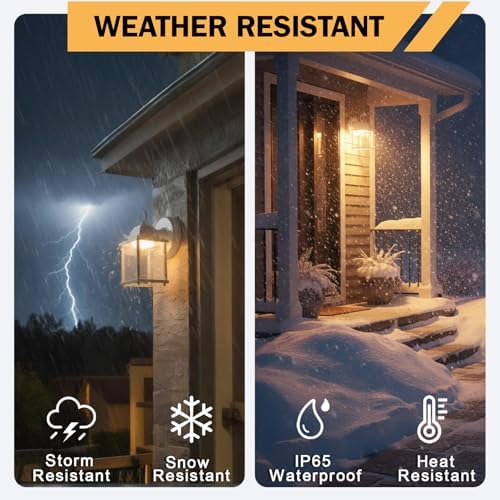 LIT-PaTH Outdoor Wall Light Fixture, LED 3000K, 2 Pack - Image 4