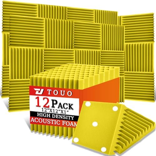 12 Pack Acoustic Panels – Sound Proof Foam Panels by TOUO