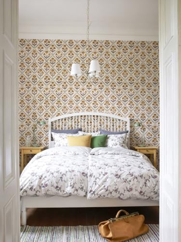 Orainege Vintage Peel and Stick Wallpaper Self Adhesive Floral Wallpaper - Image 7