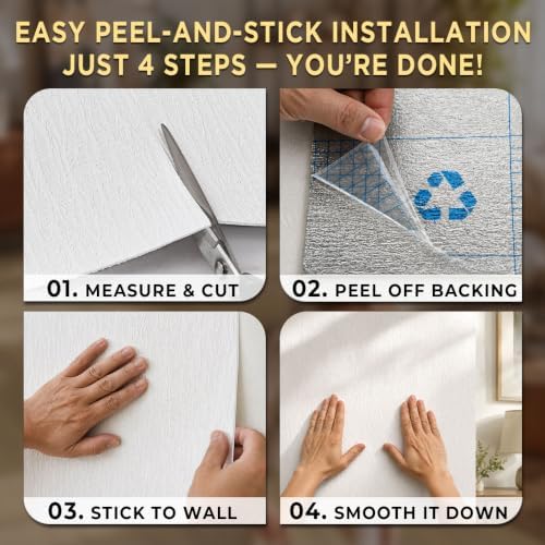 Thick Foam Peel and Stick Wall Covering Roll 15.7” x 118” – 2.5mm, Quick - Image 2