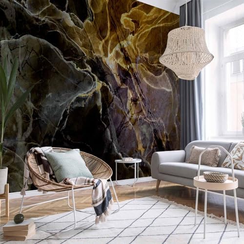 artgeist - Peel and Stick Wallpaper, Bedroom Decor Black Abstract 116x83 in - Image 2
