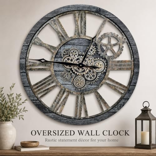 The B-Style Large Wall Clock 36 inch/90cm Carbon Gray - Image 2