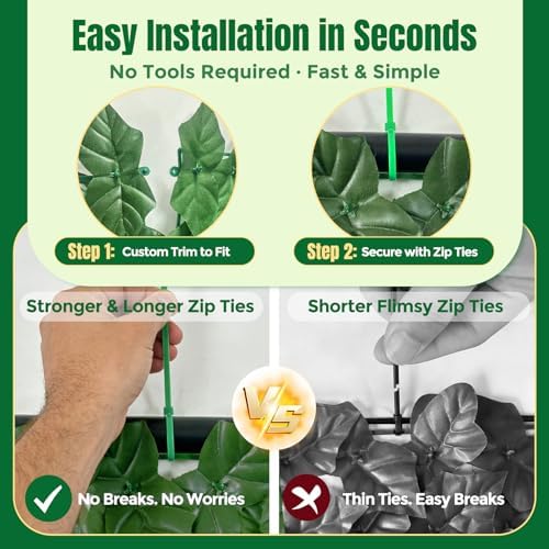 KASZOO Artificial Ivy Privacy Fence Screen - Image 4