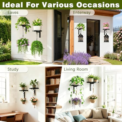Plant Hanger Holder Window Shelf Wall Mounted Indoor - Image 5