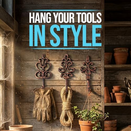 Comfify Copper & Black Shabby Chic Wall Hooks – Set of 3 – Screws Included - Image 5