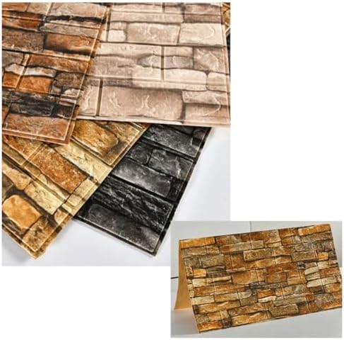 Queenbox 27.6x393.7 in Faux Brick Peel and Stick Foam Soft Waterproof Wall Panel - Image 5