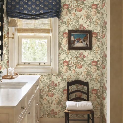 Floral Wallpaper Vintage Peel and Stick Wallpaper - Image 2