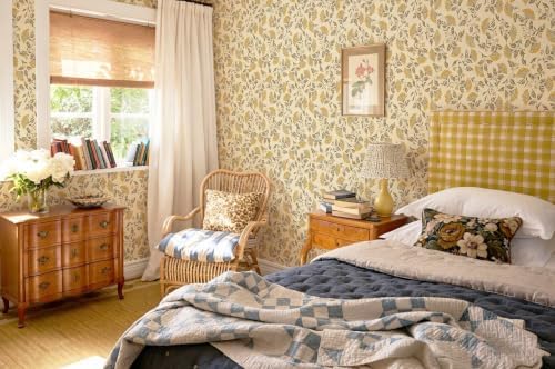 Dimoon Vintage Peel and Stick Wallpaper Floral Contact Paper Farmhouse - Image 4