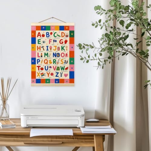 madalo Colorful Educational Alphabet Wall Art Poster Hanger Frame 12x16 - Image 5