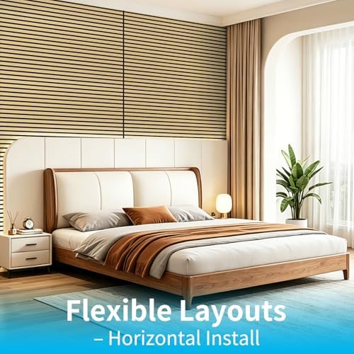 Art3d 47 x 23.6 Inch Acoustic Wood Slat Design Wall Panels - Image 4