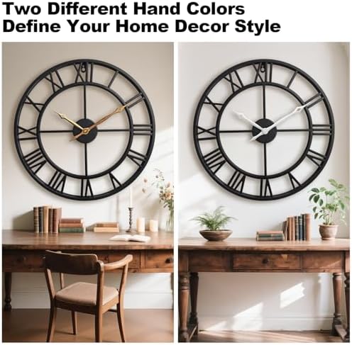 16 Inch Roman Numerals Large Wall Clocks - Image 2