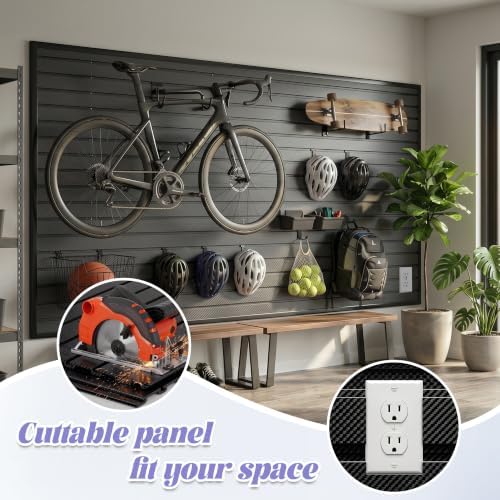 SMARTSTANDARD PVC Slatwall Panel 4x8 FT, PVC Garage Wall Organizer System - Image 5