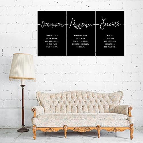 3 Piece Inspirational Wall Art, Quote Motivational Canvas Art - Image 4
