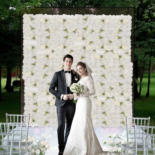 3D Flower Wall Backdrop 12 Pcs 15×15 Inch White Dahlia - Image 5