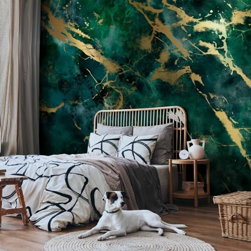 artgeist Premium Wall Mural Wallpaper, Bedroom Decor Faux Stone 177x124 in - Image 5