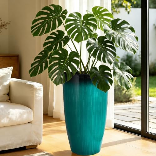 Autodaya 24" Faux Ceramic Large Planters - Image 2