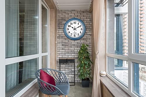 JENLYSTIME 12 Inch Indoor/Outdoor Retro Waterproof Wall Clock - Image 5