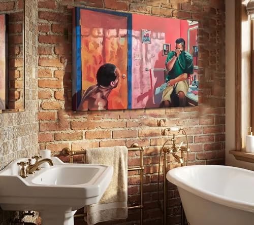 Funny Bathroom Canvas Wall Art Toilet Wall Decor Pictures Funny Bathroom Humour - Image 3