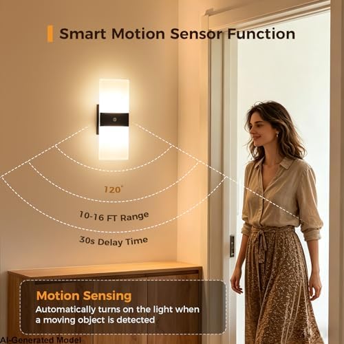 Hardwired Motion Sensor Wall Sconce 2-Pack - Image 4