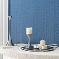 Blue Grasscloth Peel and Stick Wallpaper Linen Fabric Wallpaper 15.7"x472" Self by EaseStick