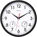 10 Inch Black Wall Clock Silent Wall Clocks by Vigorwise