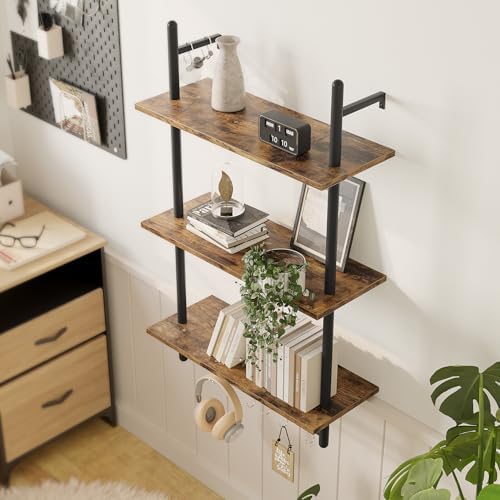 Bestier 24 Inch 3 Tier Industrial Pipe Shelves - Image 3