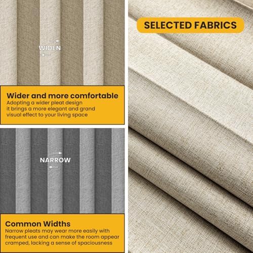 100% Blackout Room Divider Curtains Ceiling Curtain Track Sets Blackout - Image 5
