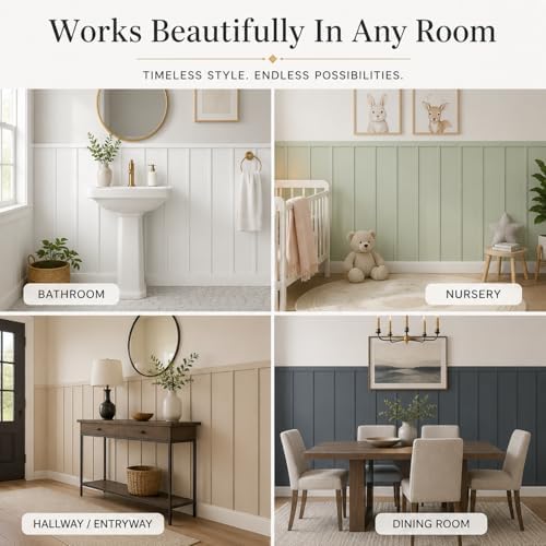 Paulownia Wood Wall Panel Board Batten Panel Kit 13 ft x 5.5 ft - Image 7