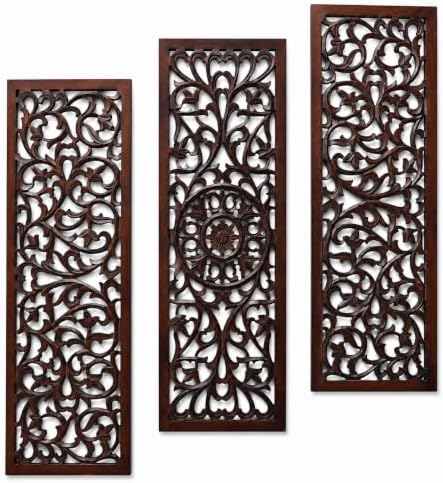 The Wooden Town Carved Wood Wall Art, 36x12 in by TheWoodenTown