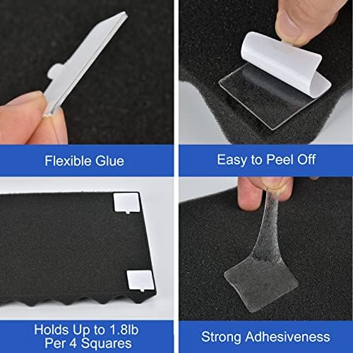 120Pcs Double Sided Tape for Acoustic Foam Panels, Removable Mounting Tape Wall - Image 6