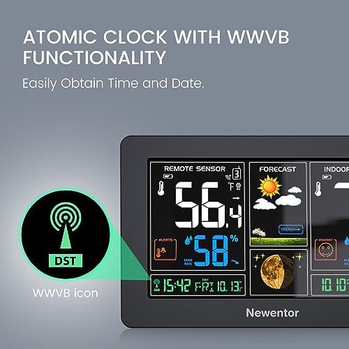 Newentor Weather Station Wireless Indoor Outdoor Thermometer - Image 3