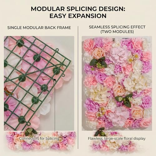 Flower Wall Backdrop 6 Panels16×24 Inch - Image 4