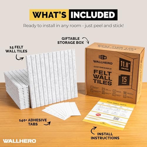 WALLHERO Office Cork Board, Tac Board, Large Felt Board, Wall Protector - Image 3