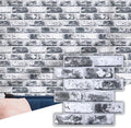 Commomy Faux Brick Panels Peel and Stick Wall Stickers 10 Pcs 11.8" x 11.8" by CommomyDecor